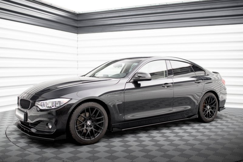 Maxton Side Flaps BMW 4er Gran Coupe F36 schwarz Hochglanz BM4F36GCCNC-SF1-G