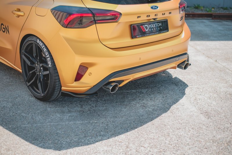 Maxton Heck Ansatz Flaps Diffusor V.2 für Ford Focus ST Mk4  schwarz Hochglanz FO-FO-4-ST-RSD2-G