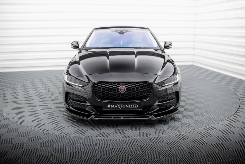 Maxton Front Ansatz V.2 Jaguar XE X760 Facelift schwarz Hochglanz JA-XE-1F-FD2-G