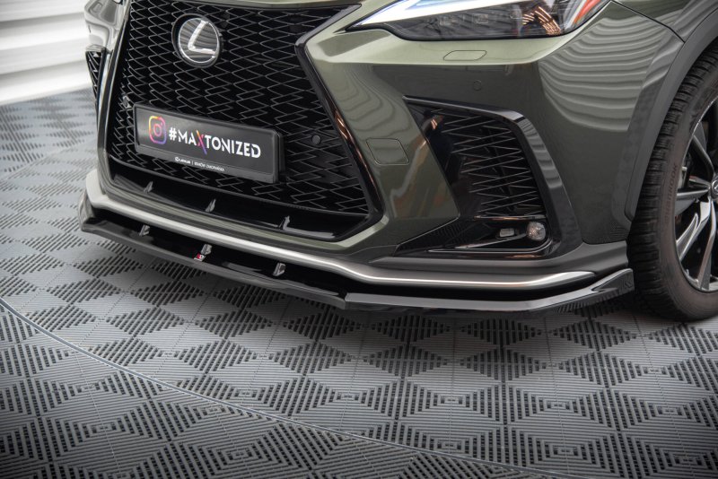 Maxton Front Ansatz V.1 Lexus NX F-Sport Mk2 schwarz Hochglanz LE-NX-2-FSPORT-FD1-G