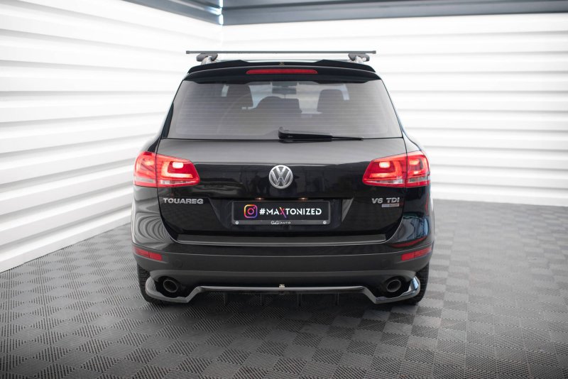 Maxton Spoiler CAP Abrisskante VW Touareg Mk2 schwarz Hochglanz VW-TO-2-CAP1-G