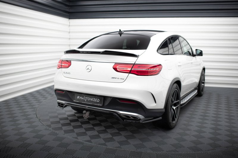 Maxton Mittlerer Cup Diffusor Heck Ansatz Mercedes-AMG GLE 43 Coupe C292 schwarz Hochglanz ME-GLE-C292-43-RD1G+RD2-G