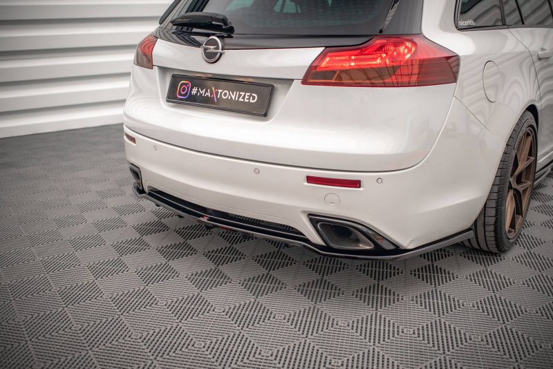 Maxton Mittlerer Diffusor Heck Ansatz DTM Look für Opel Insignia OPC Mk1 schwarz Hochglanz OP-IS-1-OPC-RD1G+RD2-G