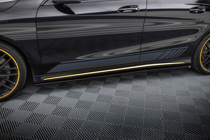 Maxton Seitenschweller Ansatz Mercedes-AMG CLA 45 C117 Facelift schwarz Hochglanz ME-CLA-117-45-AMG-AERO-SD1-G