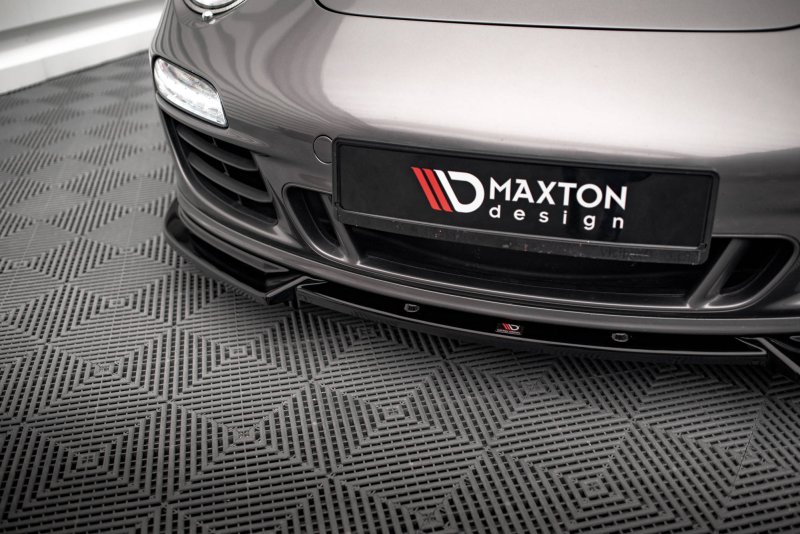 Maxton Front Ansatz V.2 für Porsche 911 Carrera GTS 997 Facelift schwarz Hochglanz PO-911-997F-CA-GTS-FD2-G