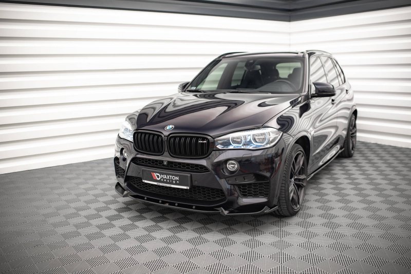 Maxton Front Ansatz V.1 für BMW X5 M F15 schwarz Hochglanz BM-X5M-15-FD1-G