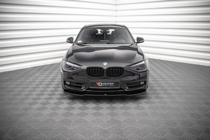 Maxton Front Ansatz V.1 für BMW 1er F20 schwarz Hochglanz BM-1-F20-FD1-G