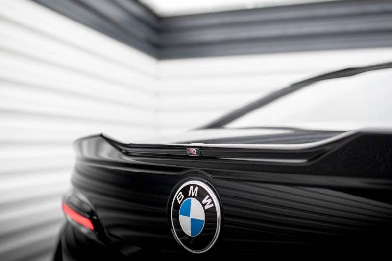 Maxton Spoiler CAP für 3D BMW 7 M-Paket / M760e G70 schwarz Hochglanz BM-7-G70-MPACK-CAP1-G