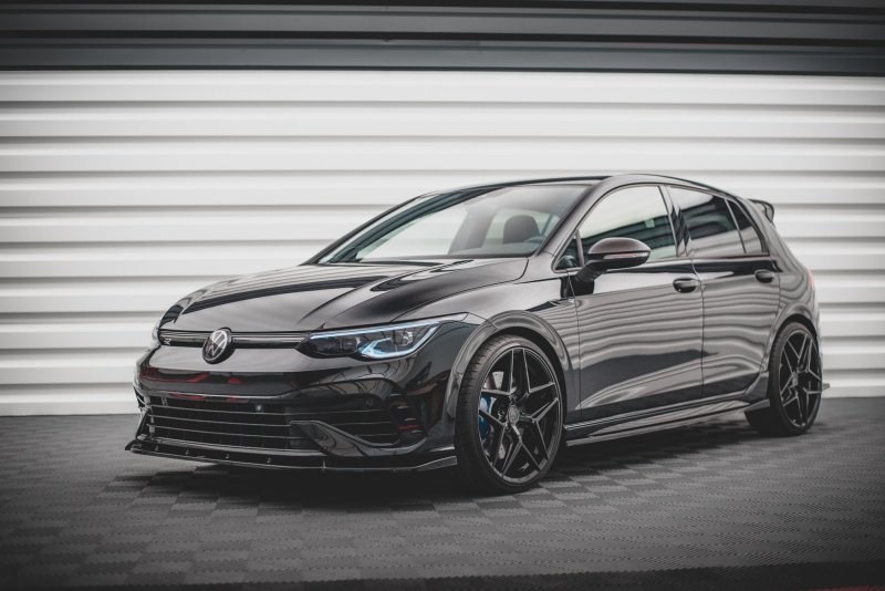 Maxton Seitenschweller Ansatz für V.2 für Volkswagen Golf R Mk8 schwarz Hochglanz VW-GO-8-R-SD2-G