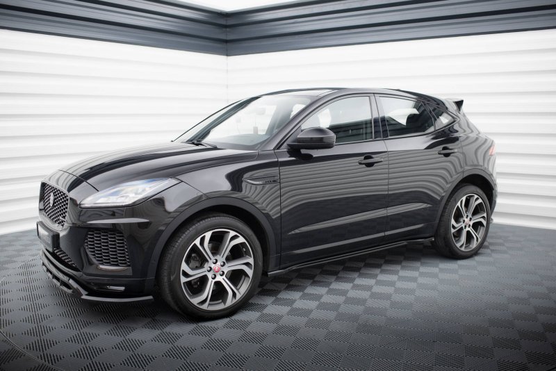 Maxton Seitenschweller Ansatz Jaguar E-Pace R-Dynamic Mk1 schwarz Hochglanz JA-EP-1-RDYNAMIC-SD1-G