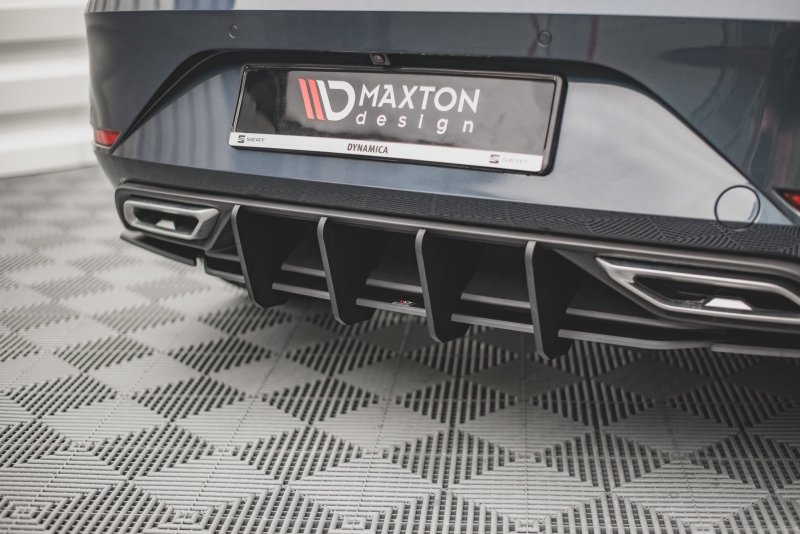 Maxton Rennen Street Pro Heckschürze für Seat Leon FR Hatchback Mk4 SELE4FRCNC-RS1BRB