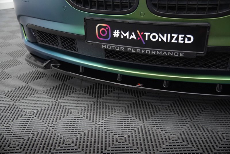 Maxton Front Ansatz V.2 BMW 7 F01 schwarz Hochglanz BM-7-01-LONG-FD2-G