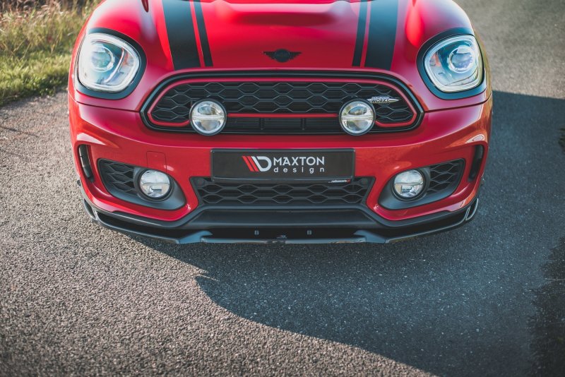 Maxton Front Ansatz V.1 für Mini Countryman Mk2 F60 JCW schwarz Hochglanz MC-CO-2-JCW-FD1-G