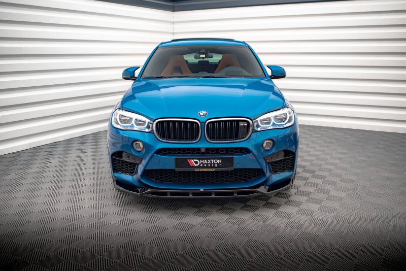 Maxton Front Ansatz V.3 für BMW X5 M F85 / X6 M F86 schwarz Hochglanz BM-X5M-15-FD3G+FD3R-G