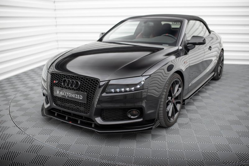 Maxton Front Flaps Audi S5 / A5 S-Line 8T schwarz Hochglanz AUS51CNC-FSF1-G