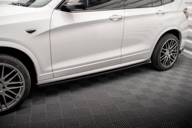 Maxton Seitenschweller Ansatz für BMW X3 M-Paket F25 schwarz Hochglanz BM-X3-25-MPACK-SD2-G
