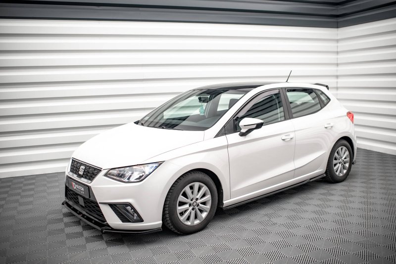 Maxton Seitenschweller Ansatz für V.2 für Seat Ibiza FR/ Standard Mk5 schwarz Hochglanz SE-IB-5-SD2-G