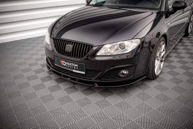 Maxton Front Ansatz V.1 für Seat Exeo schwarz Hochglanz SE-EX-1-K-FD1-G