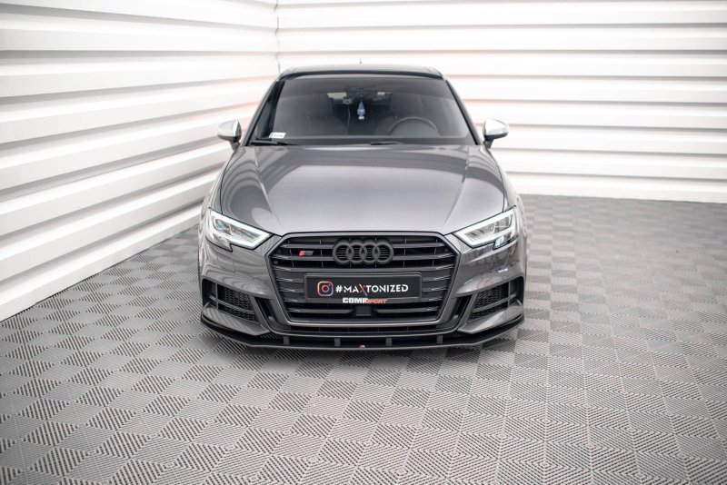 Maxton Street Pro Front Ansatz für für Audi S3 / A3 S-Line Sportback 8V Facelift AUS33FSBCNC-FD1BRB