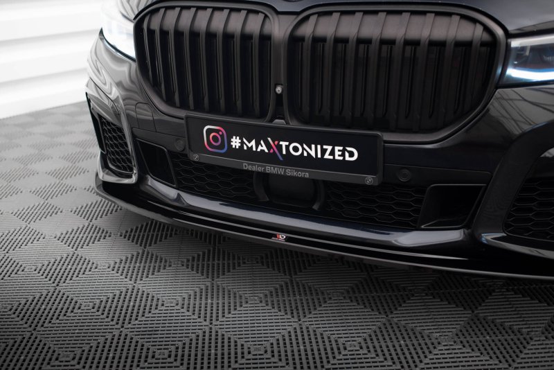 Maxton Front Ansatz V.4 BMW 7 M-Paket G11 / G12 Facelift schwarz Hochglanz BM-7-11F-MPACK-FD4-G