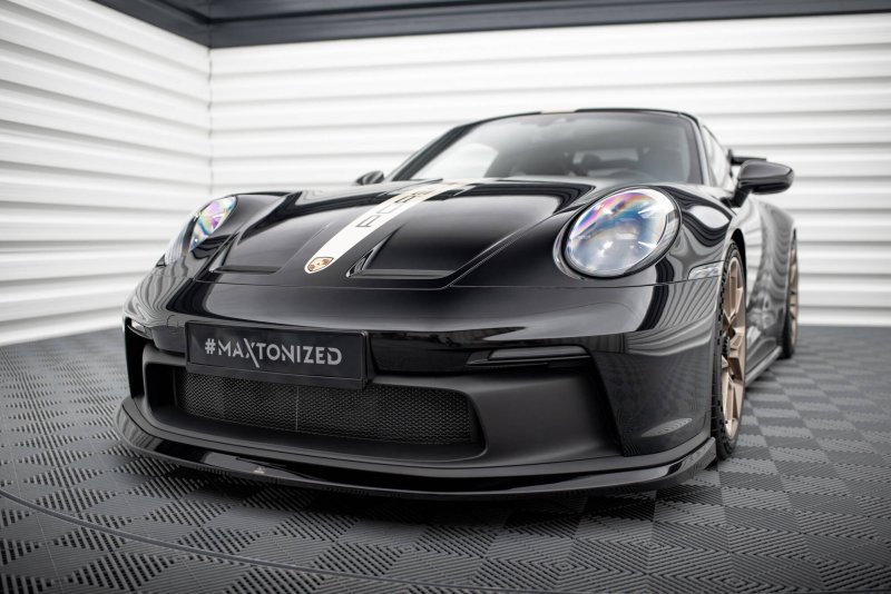 Maxton Front Ansatz Porsche 911 992 GT3 schwarz Hochglanz PO-911-992-GT3-FD1-G