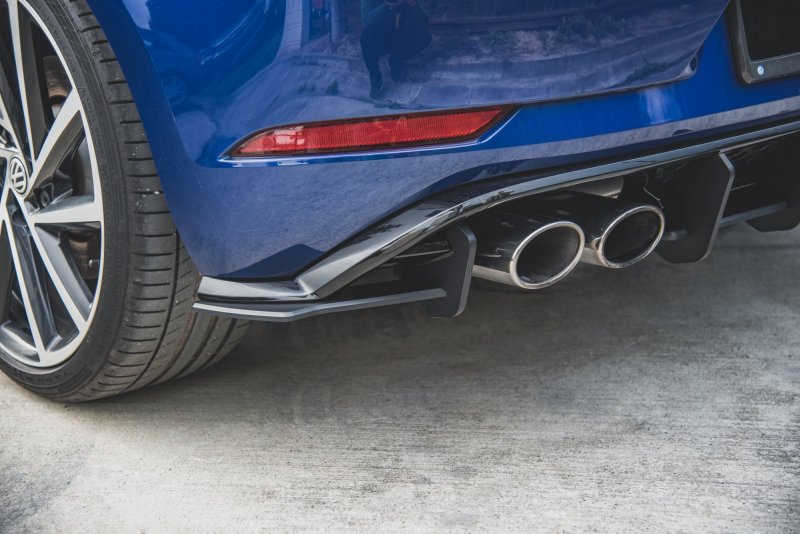 Maxton Racing Heck Ansatz Flaps Diffusor für VW Golf 7 R Facelift VWGO7FRCNC-RSD1BRB