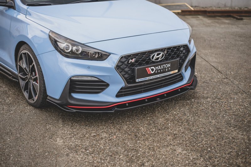 Maxton Front Ansatz V.5 für Hyundai I30 N Mk3 Hatchback/ Fastback schwarz Hochglanz HY-I30-3-N-FD5-G