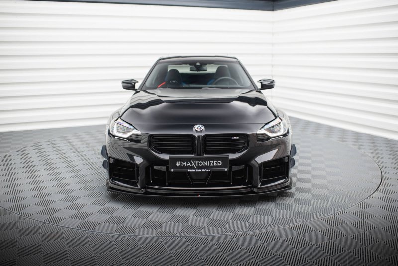 Maxton Front Ansatz V.4 für BMW M2 G87 schwarz Hochglanz BM-M2-G87-FD4-G