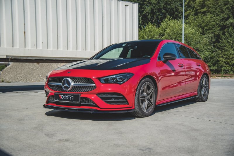 Maxton Front Ansatz V.2 für Mercedes-Benz CLA AMG-Line C118 schwarz Hochglanz ME-CLA-118-AMGLINE-FD2-G