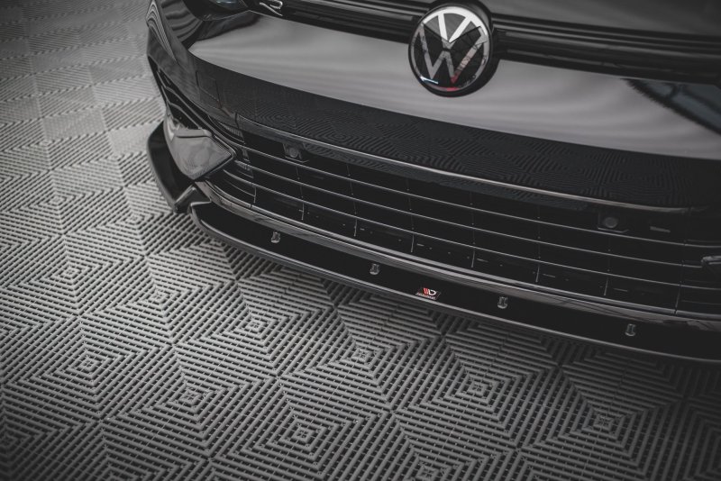 Maxton Front Ansatz V.2 für Volkswagen Golf R Mk8 schwarz Hochglanz VW-GO-8-R-FD2-G