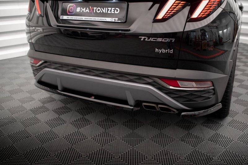 Maxton Heck Ansatz Flaps Diffusor für Hyundai Tucson Mk4 schwarz Hochglanz HY-TU-4-RSD1-G