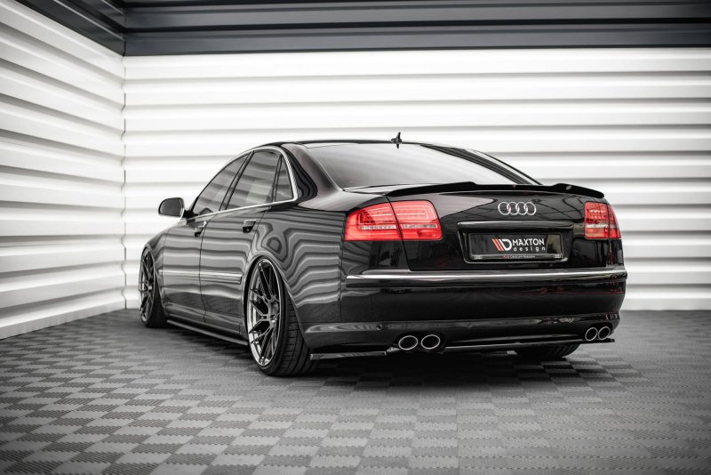 Maxton Spoiler CAP für Audi S8 D3 schwarz Hochglanz AU-S8-D3F-CAP1-G