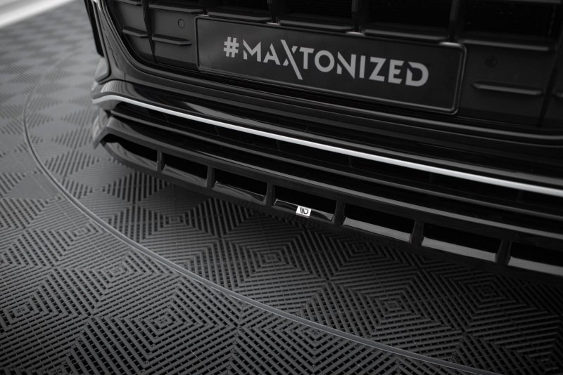 Maxton Front Ansatz V.2 Audi SQ8 / Q8 S-Line Mk1 schwarz Hochglanz AU-SQ8-1-FD1G+FD1R-G