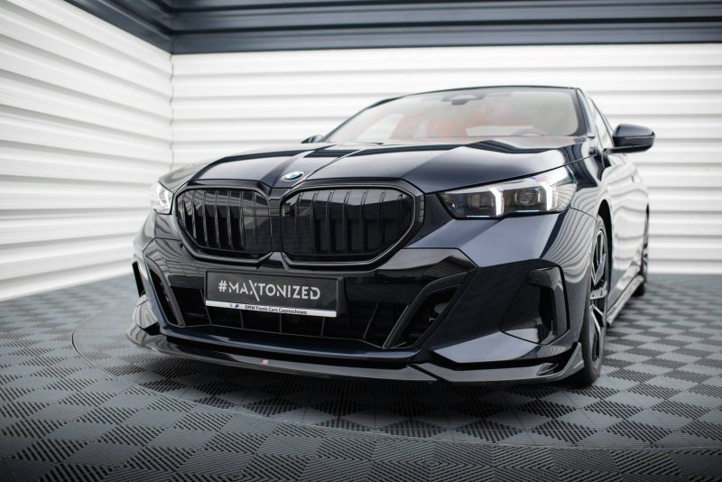 Maxton Front Ansatz V.2 BMW 5er / i5 M-Paket G60 schwarz Hochglanz BM-5-G60-MPACK-FD2-G
