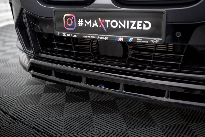 Maxton Front Ansatz für BMW X3 M-Paket G01 Facelift schwarz Hochglanz BM-X3-01F-MPACK-FD1G+FD1R-G