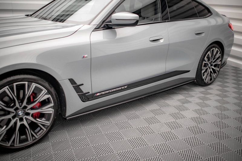 Maxton Seitenschweller Ansatz für V.1 für BMW 4er Gran Coupe M-Paket G26 schwarz Hochglanz BM-4-G26-MPACK-GC-SD1-G