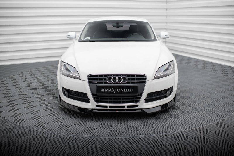 Maxton Front Ansatz V.3 Audi TT 8J schwarz Hochglanz AU-TT-2-FD3-G