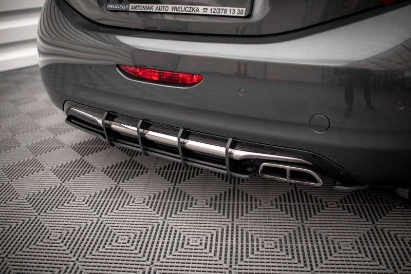 Maxton Street Pro Heckschürze für Peugeot 208 GTi Mk1 PE2081GTICNC-RS1B+BRBI