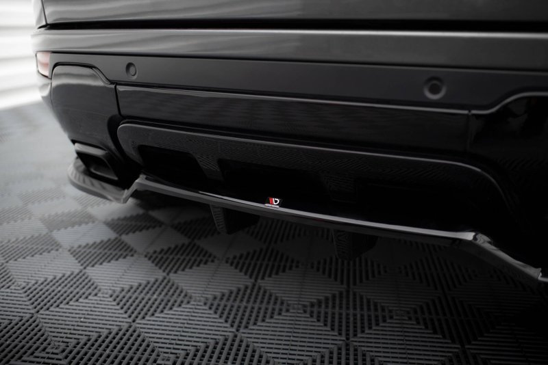 Maxton Mittlerer Cup Diffusor Heck Ansatz Land Rover Range Rover Evoque HSE Dynamic Mk1 Facelift schwarz Hochglanz LR-RR-EV-1-RD1G+RD2-G