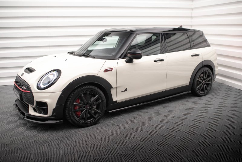 Maxton Seitenschweller Ansatz für Mini Cooper Clubman John Cooper Works F54 Facelift schwarz Hochglanz MC-CM-2F-JCW-SD1-G