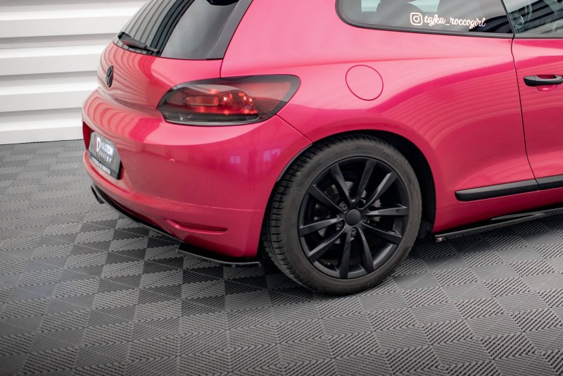 Maxton Heck Ansatz Flaps Diffusor für Volkswagen Scirocco Mk3 schwarz Hochglanz VW-SC-3-RSD1-G