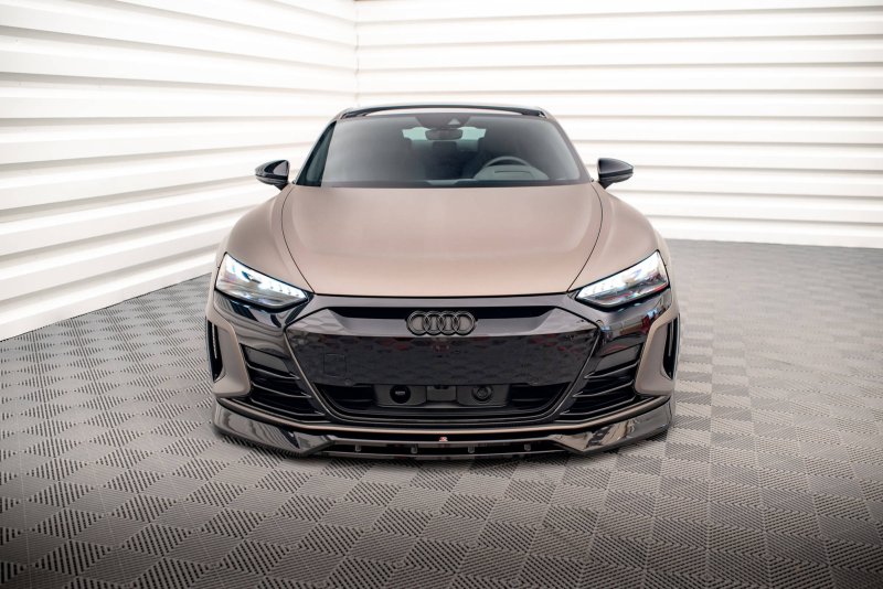 Maxton Front Ansatz V.3 für Audi e-Tron GT / RS GT Mk1 schwarz Hochglanz AU-ETRON-1-RS-FD3G+FD3R-G