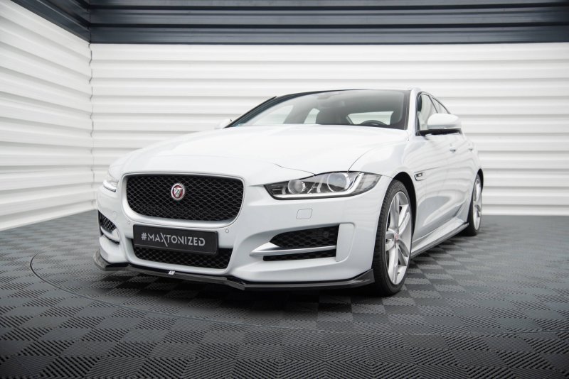 Maxton Front Ansatz V.1 Jaguar XE R-Sport X760 schwarz Hochglanz JA-XE-1-RSPORT-FD1-G