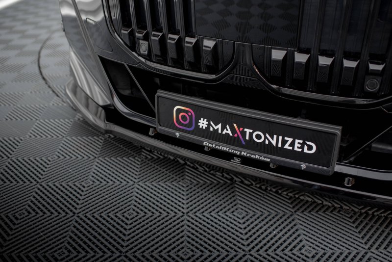 Maxton Front Ansatz V.1 für BMW 7 M-Paket / M760e G70 schwarz Hochglanz BM-7-G70-MPACK-FD1-G