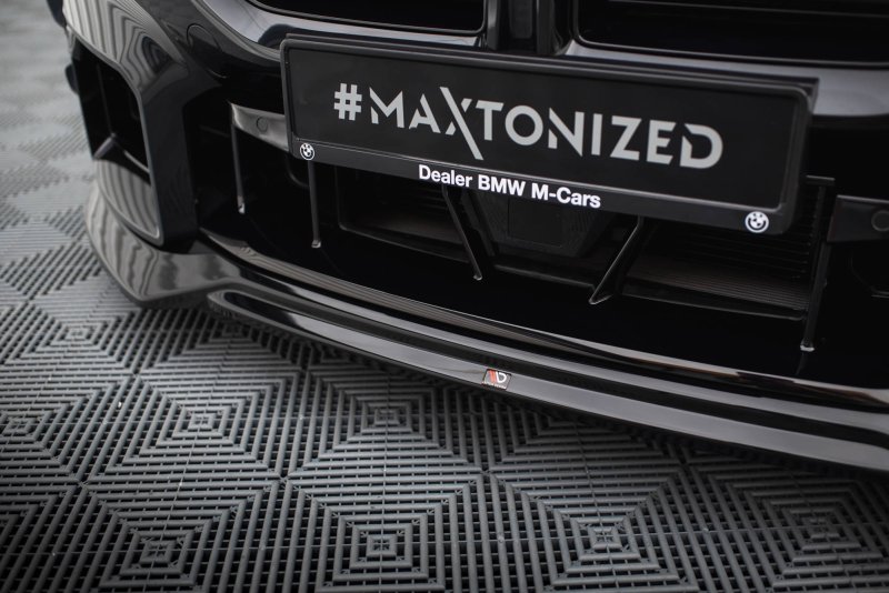 Maxton Front Ansatz V.1 für BMW M2 G87 schwarz Hochglanz BM-M2-G87-FD1-G