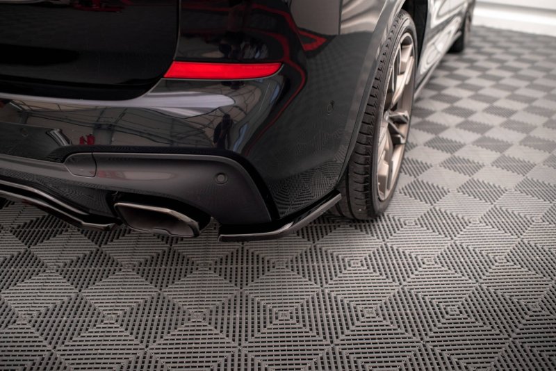 Maxton Heck Ansatz Flaps Diffusor für BMW X3 M40i / M40d G01 schwarz Hochglanz BM-X3-01-M40-RSD1-G