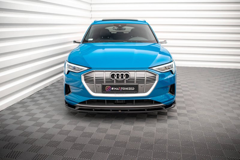 Maxton Front Ansatz V.2 für Audi e-tron schwarz Hochglanz AU-ETRON-1-FD2G+FD2R-G