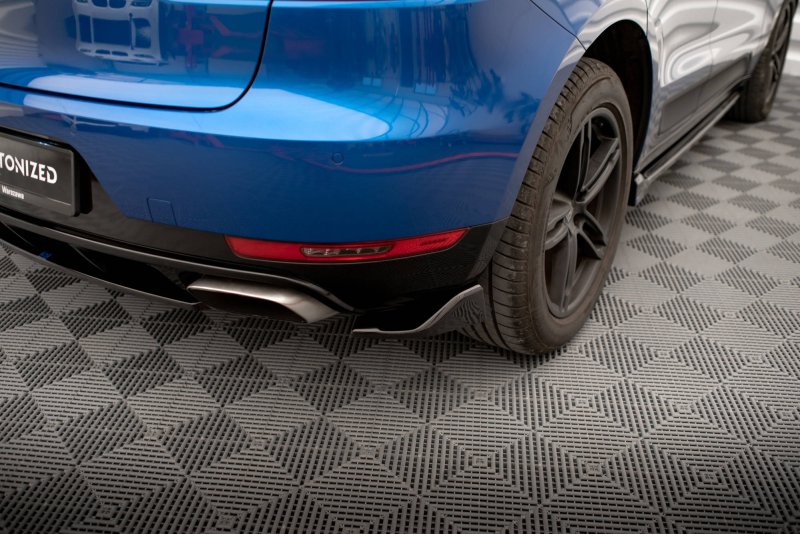 Maxton Heck Ansatz Flaps Diffusor für Porsche Macan Mk1 schwarz Hochglanz PO-MA-1-RSD1-G