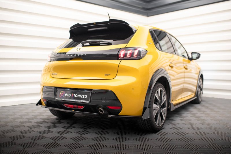 Maxton Heck Ansatz Flaps Diffusor V.1 +Flaps für Peugeot 208 GT Mk2 PE-208-2-GT-RSD1G+RSF1B