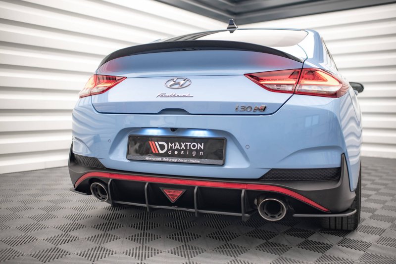 Maxton Street Pro Heckschürze für Hyundai I30 N Fastback Mk3 Facelift HYI303NFBCNC-RS1BRB